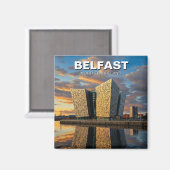 Belfast Noord-Ierland Travel Sunset Magneet (Voorkant / Achterkant)