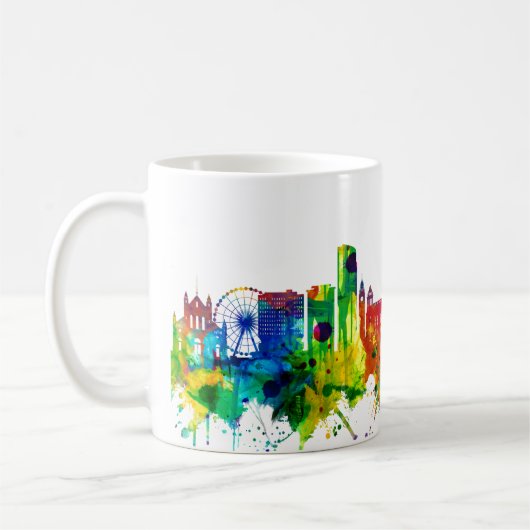 Belfast Northern Ireland Skyline Koffiemok (Links)