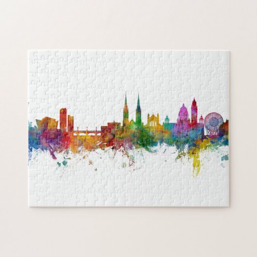 Belfast Northern Ireland Skyline Legpuzzel (Horizontaal)