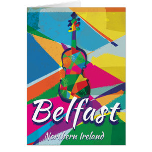 Belfast, Northern Ireland Vintage Travel poster