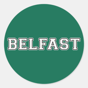 Belfast Ronde Sticker