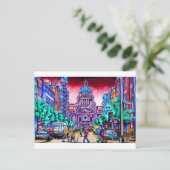 Belfast - Royal Avenue met stadhuis Briefkaart (Staand voorkant)