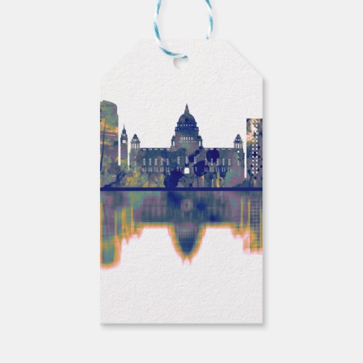 Belfast Skyline Cadeaulabel (Achterkant)