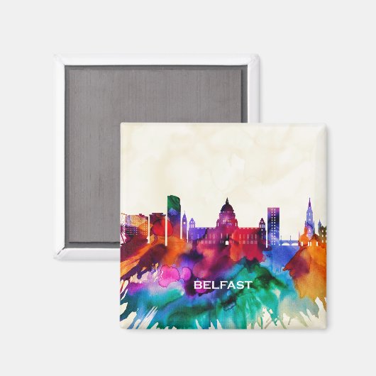 Belfast Skyline Magneet (Voorkant / Achterkant)