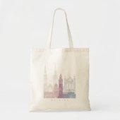BELFAST SKYLINE POSTER PASTEL TOTE BAG (Voorkant)