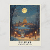Belfast Winter Night-scène Briefkaart (Voorkant)