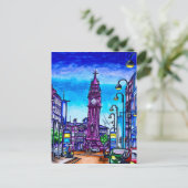 Belfast's Leaning Albert Clock Briefkaart (Staand voorkant)