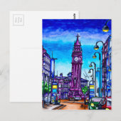 Belfast's Leaning Albert Clock Briefkaart (Voorkant / Achterkant)