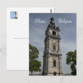 Belfort van Bergen, België Briefkaart (Voorkant / Achterkant)