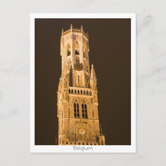Belfry in Brugge Briefkaart (Voorkant)