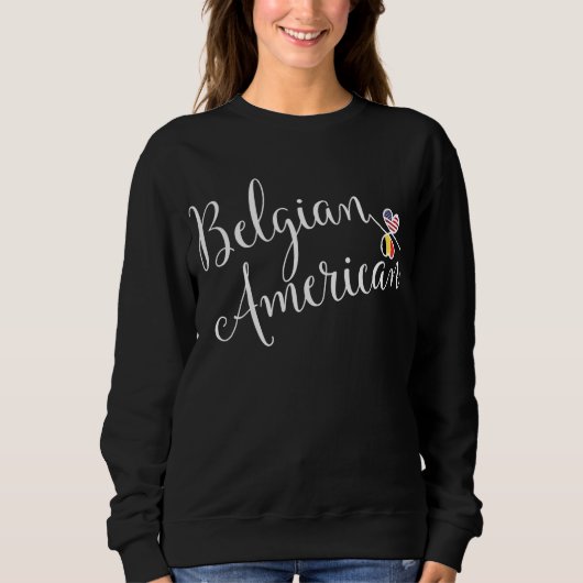 Belgian American Entwinted Hearts Sweatshirt (Voorkant)