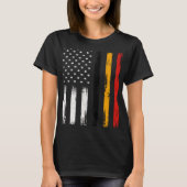 Belgian American Flag T Shirt Pride Belgium USA (Voorkant)