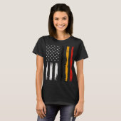 Belgian American Flag T Shirt Pride Belgium USA (Voorkant volledig)