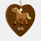 BELGIAN Draft Horse Custom Ornament (Rechts)