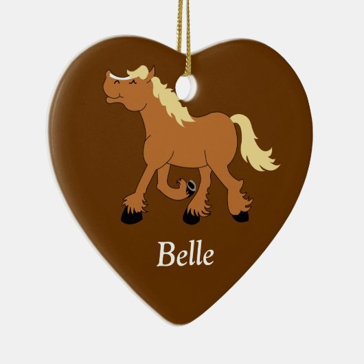 BELGIAN Draft Horse Custom Ornament (Rechts)