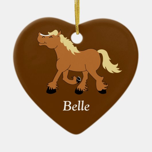 BELGIAN Draft Horse Custom Ornament (Voorkant)