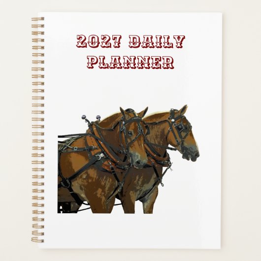 Belgian Draft Horse Daily Planner (Voorkant)