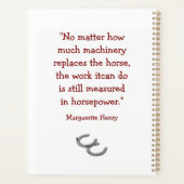 Belgian Draft Horse Daily Planner (Achterkant)