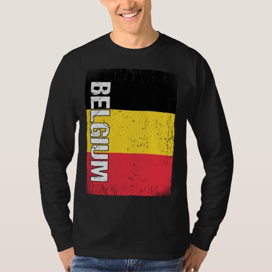 Belgian Flag Belgium  1 T-shirt (Voorkant)
