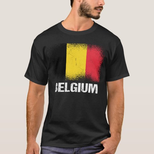 Belgian Flag Belgium T-shirt (Voorkant)