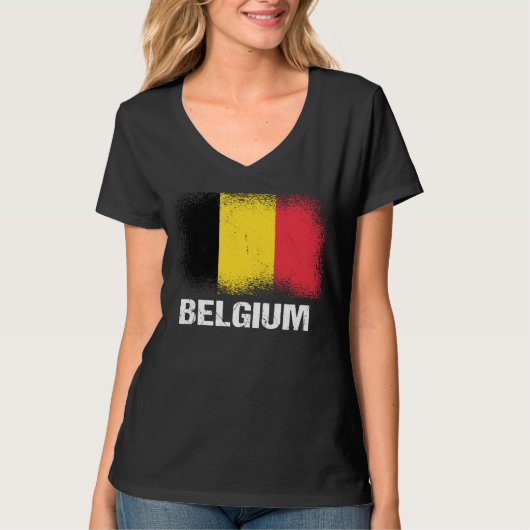 Belgian Flag Belgium T-shirt (Voorkant)