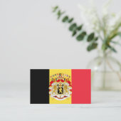 Belgian Flag & Coat of Arms, Flag of Belgium Visitekaartje (Staand voorkant)