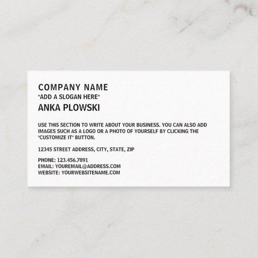 Belgian Flag & Coat of Arms, Flag of Belgium Visitekaartje (Achterkant)