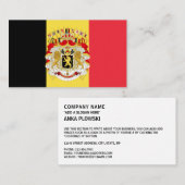 Belgian Flag & Coat of Arms, Flag of Belgium Visitekaartje (Voorkant / Achterkant)