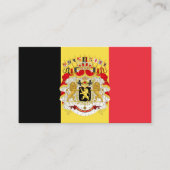 Belgian Flag & Coat of Arms, Flag of Belgium Visitekaartje (Voorkant)