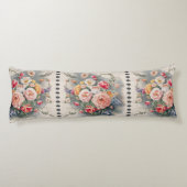Belgian Floral Elegance Body Pillow Lichaamskussen (Achterkant)