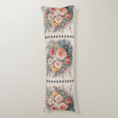 Belgian Floral Elegance Body Pillow Lichaamskussen (Voorkant Verticaal)