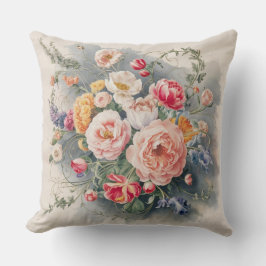 Belgian Floral Elegance Sierkussen Hoesje