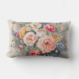 Belgian Floral Elegance Sierkussen Hoesje Kussen
