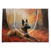 Belgian Malinoi in de herfst laat Herfst inspirere Groot Cadeauzakje (Voorkant)
