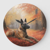 Belgian Malinoi in de herfst laat Herfst inspirere Grote Klok (Voorkant)