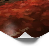 Belgian Malinoi in de herfst laat Herfst inspirere Perfect Poster (Hoek)