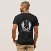 Belgian Malinois Agility Jump T-shirt (Achterkant volledig)