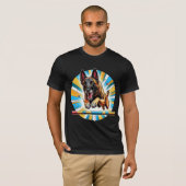 Belgian Malinois Agility Jump T-shirt (Voorkant volledig)