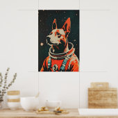 Belgian Malinois Astronaut Poster, Belgian Poster (Keuken)