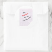 Belgian Malinois at mijn huiswerk - Sticker (Tas)