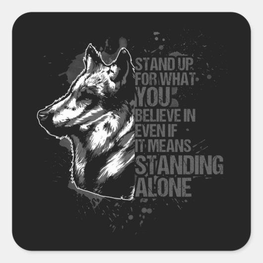 Belgian Malinois - Belgische Herdershond Vierkante Sticker (Voorkant)