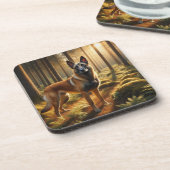 Belgian Malinois Bier Onderzetter (Linkerzijde)