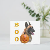 Belgian Malinois Boo Briefkaart (Staand voorkant)