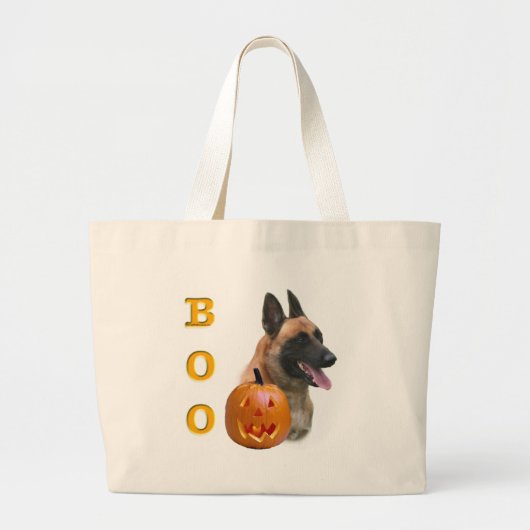 Belgian Malinois Boo Grote Tote Bag (Voorkant)