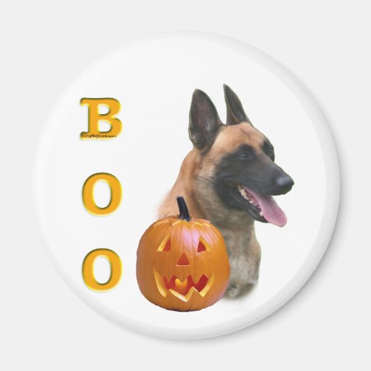 Belgian Malinois Boo Magneet (Voorkant)