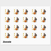 Belgian Malinois Boo Ronde Sticker (Vel)