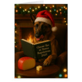 Belgian Malinois 'Cheese Tax' Christmas card (Voorkant)