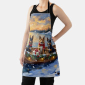 Belgian Malinois Christmas Boat Holiday Schort (Insitu)