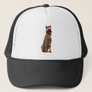 Belgian Malinois Christmas Lights Xmas Hondenliefh Trucker Pet