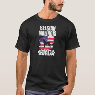 Belgian Malinois Dad Hondenliefhebber Amerikaanse T-shirt